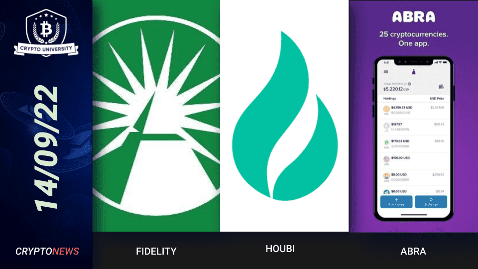 <strong>Fidelity Considers Offer Bitcoin Trading, Houbi Delists Privacy Tokens, Abra To Launch U.S. Bank</strong>