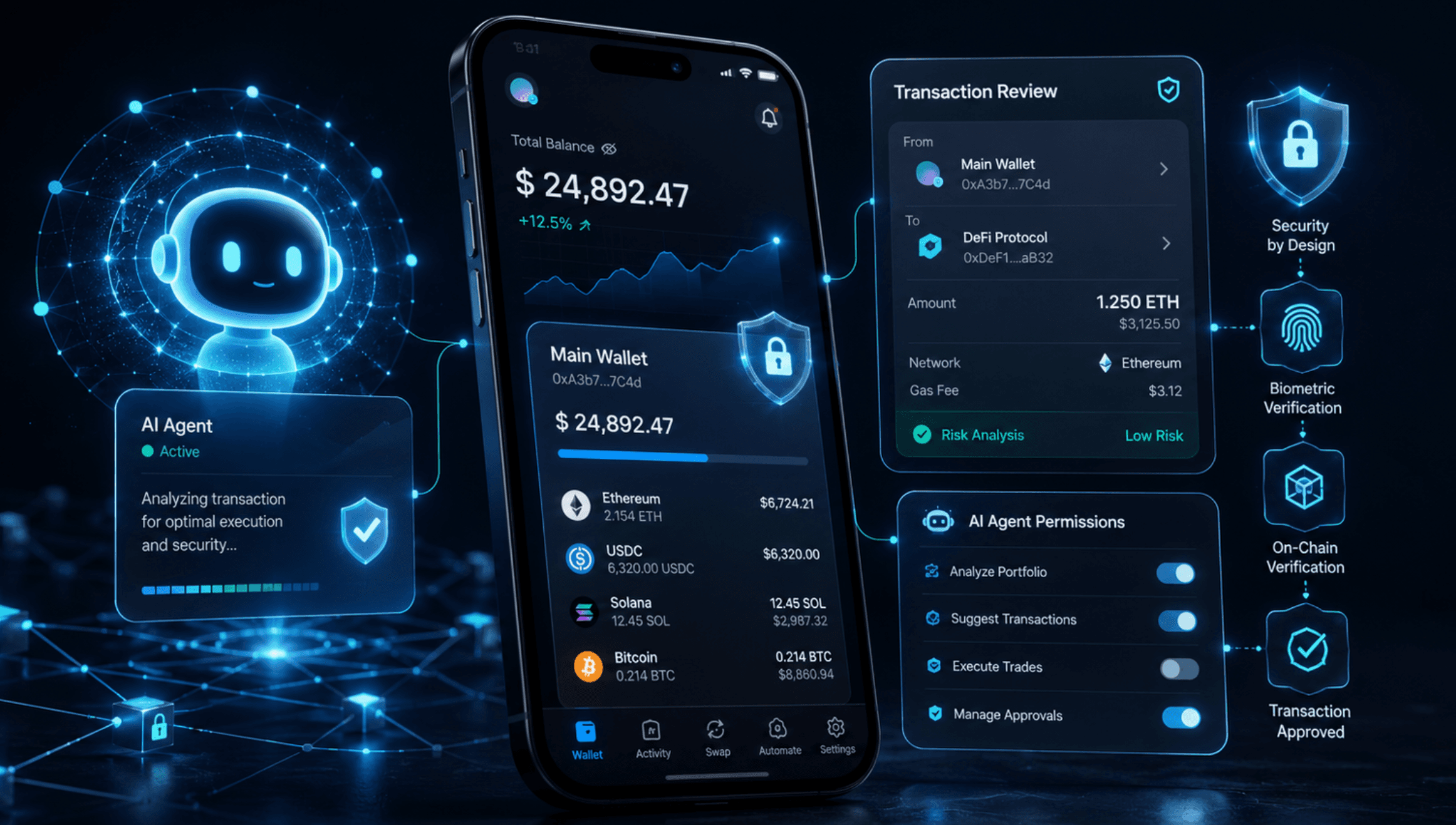 AI Agents in Crypto Wallets: Technical Foundations and Security Considerations