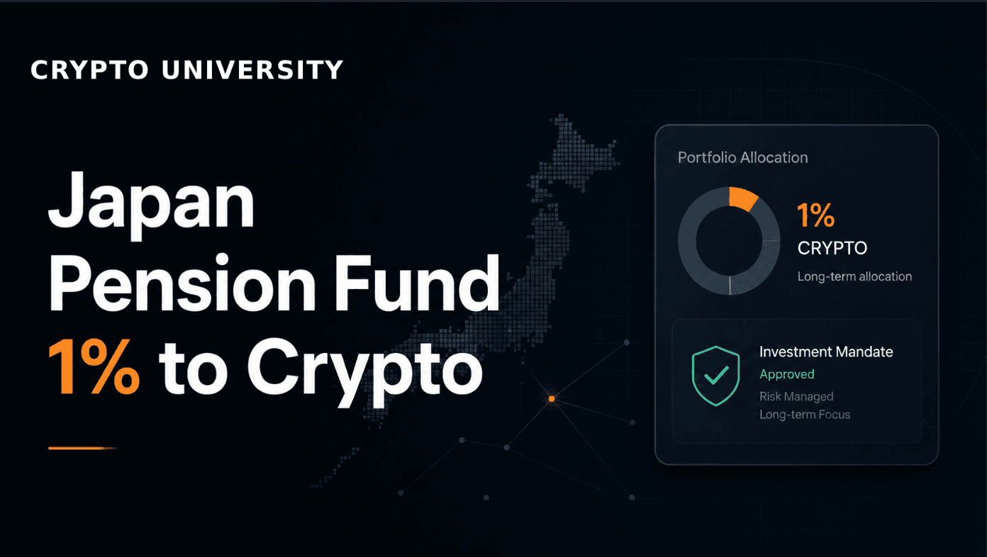Japan Pension Fund Allocates 1% to Crypto: What It Means for Institutional Adoption