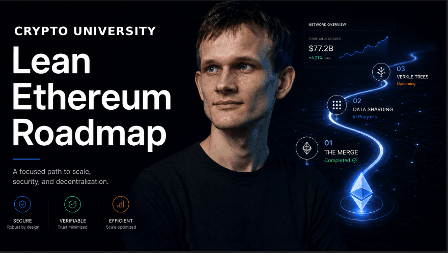 Vitalik Buterin’s Lean Ethereum Roadmap Explained: Scaling, Privacy, and Quantum Resistance